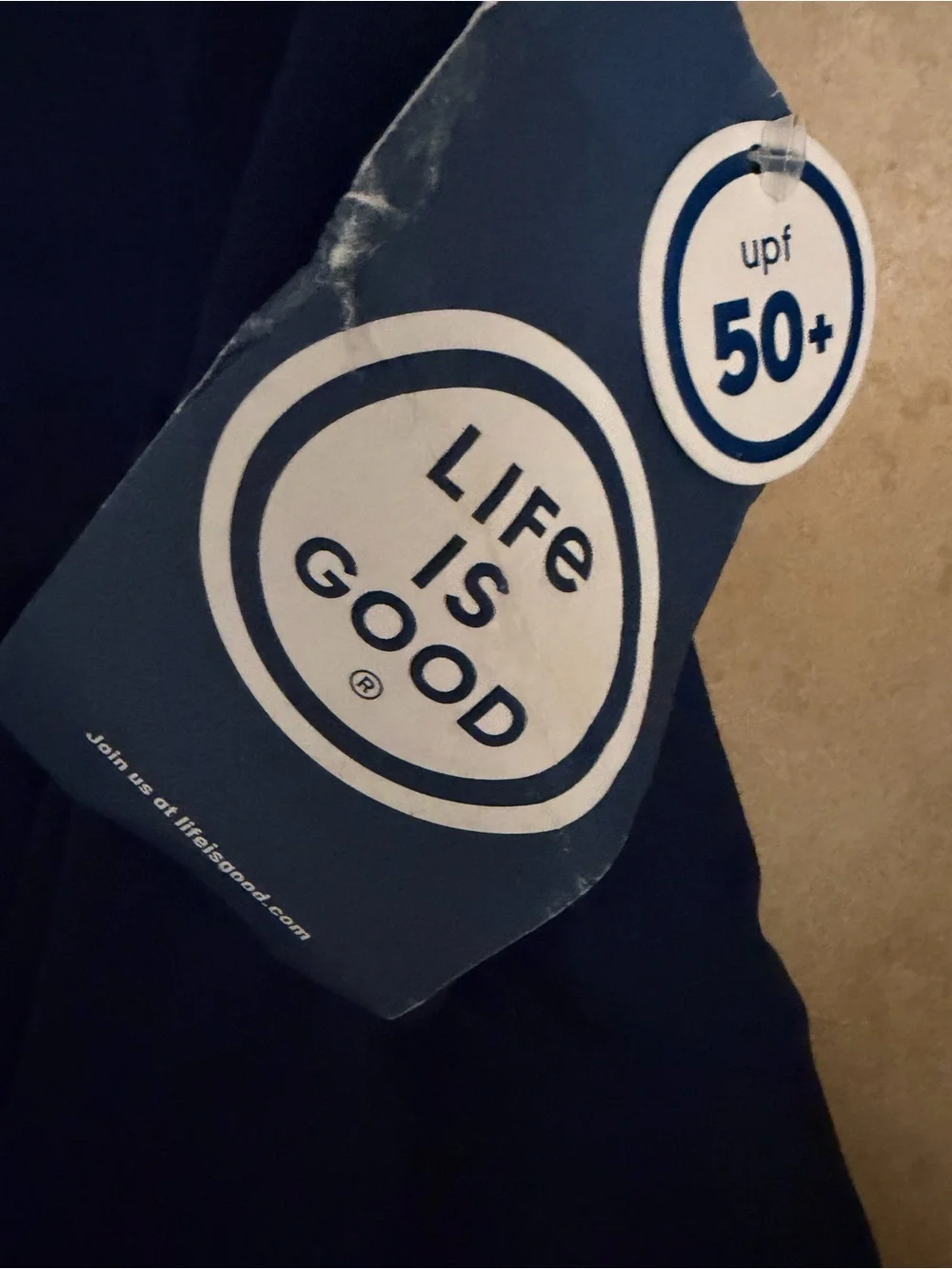 Unisex Life is Good Kids' Navy 'Take It Easy' Long Sleeve spf swim Sun Shirt